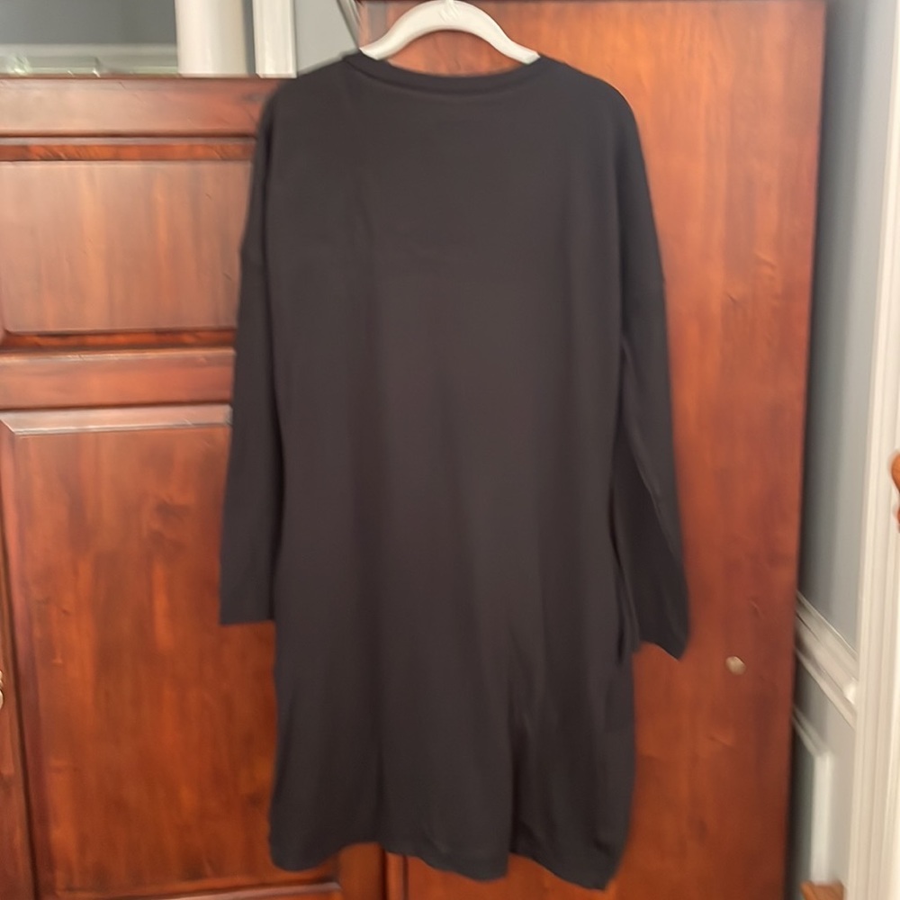 NEW Casual Tunic V-neck Pullover Long Sleeve Sweater Dress - Picture 7 of 9